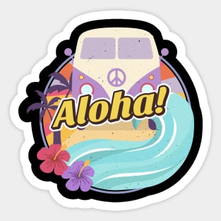 aloha hawaiian travel Sticker